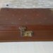 Vintage Brown an Green Jewelry Box From 50s or 60s