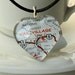 Map Jewelry, Necklace, Glass Heart Necklace,Vail Colorado, 1973 Colorado Map, Vail Village, Colorado, Gifts, Colorado Gift Ideas