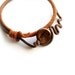 Fashion Crochet Choker Autumn Fantasy Burnt Orange Brown Wearable Art Noteworthy Gift