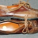 vintage 80s 90s pixie oxford shoes sz 10 brown leather