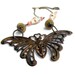 Unusual jewelry MOTHRA movie monster jewelry kaiju moth sci fi necklace unique jewelry unique gift for her unusual necklace