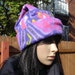Cyber Monday Purple Print Womans Polar Fleece Hat
