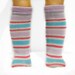 18 inch american girl doll knee socks multi-colored striped