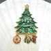Vintage Christmas Tree Brooch Charms P4690