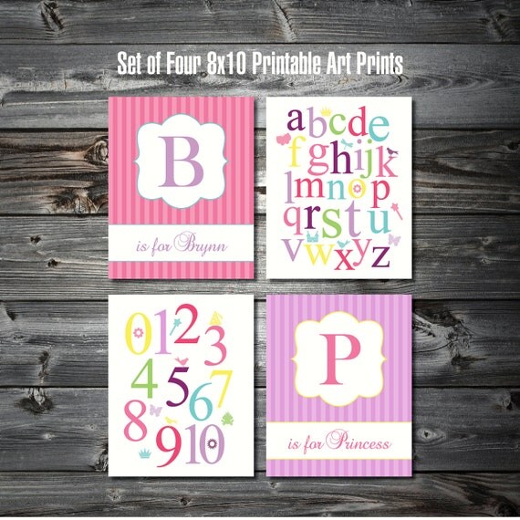 Items similar to Set of Four 8x10 Printable Art Prints on Etsy
