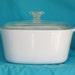 Vintage Corning Ware A-3-B Covered Casserole All White or Just White 3 Liter A 3 B