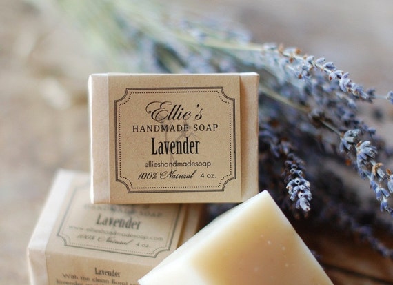 Lavender Soap - 100% Natural, Vegan, Made from Scratch, Olive Oil Soap