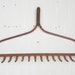 Rake Head Rusty Red Farmhouse Chic Repurposed For Display Or Tool And Jewelry Organizer