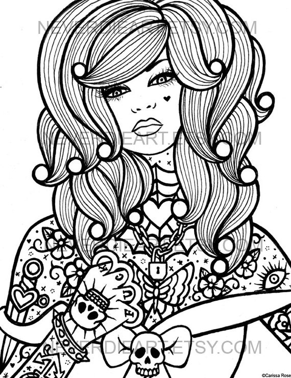 Skull Coloring Pages For Adults 3