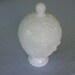 Avon Milk Glass Covered Candy Dish / Candle Holder
