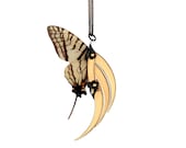 SOPHIA / Swallowtail Butterfly Small Gold Wing Pendant / Free Shipping