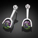 silver earrings - gemstone jewelry - mystic topaz - cz- eco-friendly - modern Jewelry - 2441