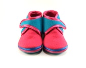 Baby Booties Colorful Baby Shoes Newborn Winter Turquoise Pink