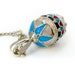 NUBI Handmade talisman necklace from Sterling Silver and natural enamel