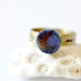 Reserved for Heather - OOAK Purple Blue Titanium Druzy Ring -09-
