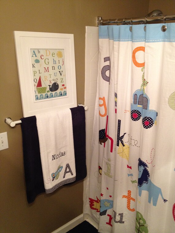 Bathroom print for kids Nursery wall art Baby shower gift