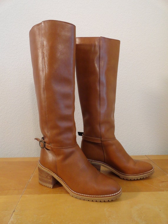 Womens Tall Leather Boots Made in Italy Step One US Womens