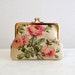 Frame purse - Shabby Chic floral clasp purse bag