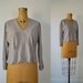 1930s Blouse / 30s Dove Gray Silk Blouse