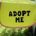 Dog Adopt Me Vest Medium/Large Yellow with Red & White Trim