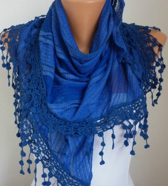 cobalt scarf