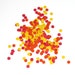 Flower Confetti Red Orange Yellow 450 Pieces