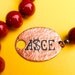 One Piece Ace anime manga inspired necklace etched copper ASCE
