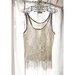 Alice in Wonderland Sheer Dreamy Earl Gray Oatmeal Taupe Angel Frolic Nostalgia Dusty Soft Heavenly Marie Antoinette Lace Fringe Tunic Top