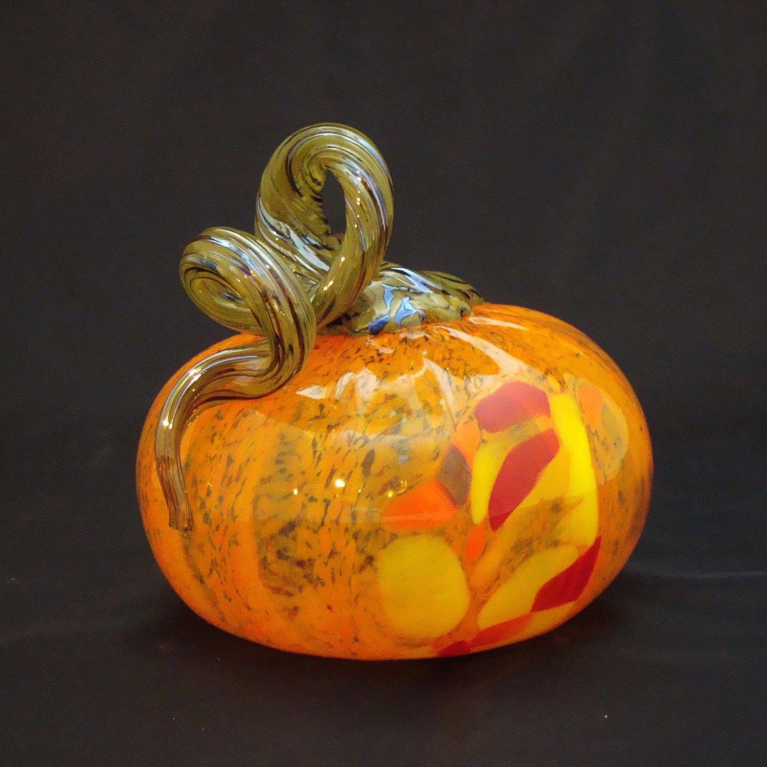 NW Hand-blown glass pumpkins