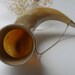 Vintage big Georgian traditional wine drinking horn. From Soviet Union.