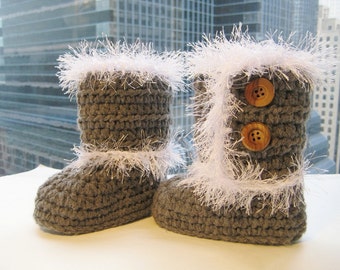 Toddler Boots Crochet Pattern, Crochet Slipper Pattern, Toddler Booties Pattern, Toddler Slipper Crochet Pattern, Furry Boots