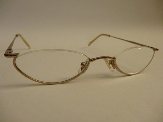 Vintage Half Moon Eyeglasses with by TheAtticAddiction on Etsy