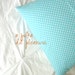 SALE Designer Decorative Pillow Cover - Polka Dots Blue White - Nursery Playroom - 18 inch - Throw Pillow Cover