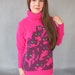 Furry Pink Crazy Kitty Sweater