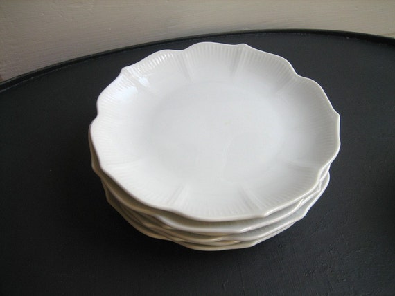 Lotus Plate 4 lotus flower white china plates Lotus Plate 4 lotus flower white china plates