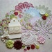 Inspiration Kit Red Pink Yellow and Ivory for Scrapbooking Cards Mini Albums and Papercrafts