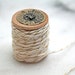 Bakers twine, gold and white. Twinery baker's twine in Gold Shimmer. 10 yds on a vintage spool.