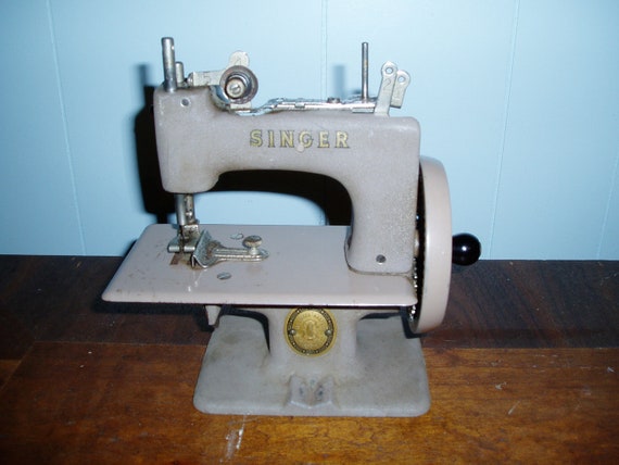 Vintage Singer Tiny Sewing Machine Reserved for Heather