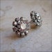 Rhinestone Earrings - Sterling Silver - Post Earrings - Sterling Studs - Crystals - Gift Under 30 - Elegant - Classic - Bridal Jewelry
