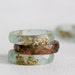 pale seaglass size 7.5 thin multifaceted eco resin ring