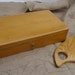 Cute vintage french small wooden box & palette painter drawing art materials