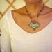 Magic spiral micro macrame necklace