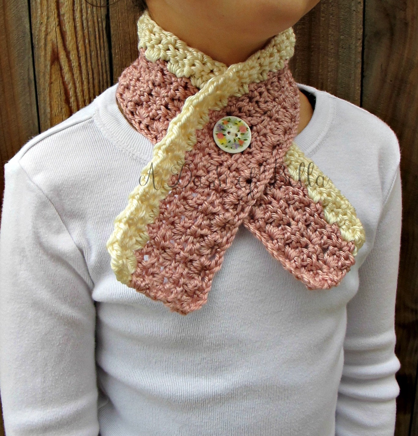 Vintage Inspired Crochet Scarf Pattern Child Size