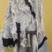 vintage inspired shabby chic ivory and choc shabby pieces linen skirt ...