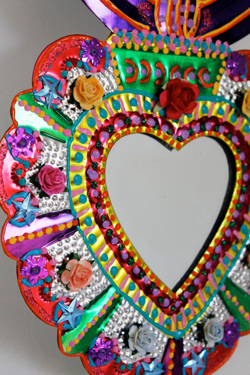 Sacred Heart Tin Metal Mirror Mexican Folk Art Bright   Il Fullxfull.376121518 A3nl 