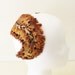 Vintage 50's Brown Feather Hat Headband