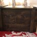 Wooden Toy Box extra tall / Blanket Chest with monogram