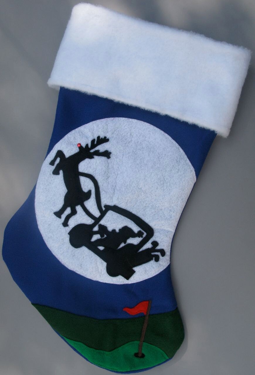 Golfer's Christmas StockingHo Ho Hole in One