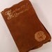Vintage Leather Brown Suede Covered with Gold edged pages Familiar Quotations Book by Bartlett