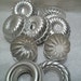 Vintage Aluminum Tart Tins, Dessert Molds, Set of 9, Fluted Molds, Jello Molds,